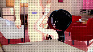 Hentai +18 Fucking the big ass gothic of the class - hentai