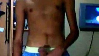 Foreign Twink's Steamy Webcam Session