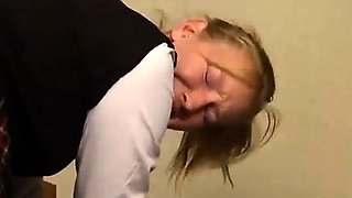 Amateur Blonde Teen Anal Dildo