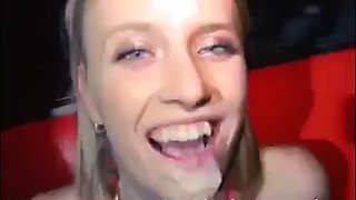 Kate gets gangbanged: Blowjob, Amateur  Blonde Porn