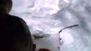 Big tit blonde her busty brunette GF share big cock