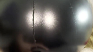 Naughty Student Girl Sucks the Professor and Begs Him to Cum on Her Leather Pants