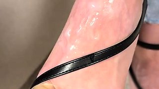 Flexible foot fetish masturbating with feet and hands