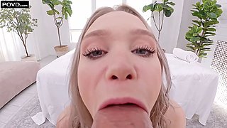 Chloe Rose Glides Up And Down A Big Cock