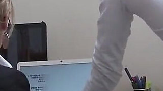 First day at work our new secretary gets analized by the boss