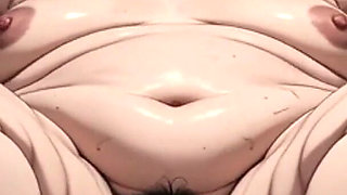 Horny Obese BBW Masturbates Her Hairy Wet Pussy - Big Belly Solo Play
