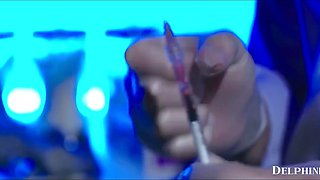 Vanna Bardot: Brunette Teen's Romantic Rendezvous in Soft Light