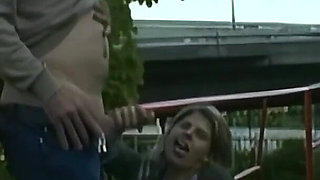 Sexy Teen Gets Pussy Wet and Fucked by Huge Dick at Street Side