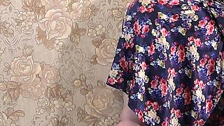 A Mature Wife Is Getting Ready for a Christmas Party and Trying on a Nurse's Uniform. Does She Want to Get Fucked There? PAWG.