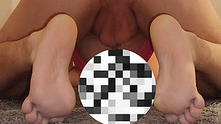 Slut getting fucked by a huge dildo and her mistress.