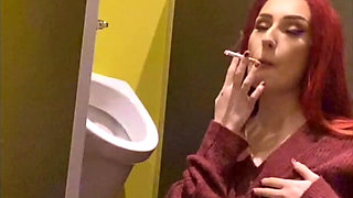 Smoking in a Urinal