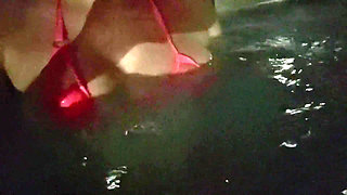 Artemisia Love Sexy Micro Bikini in the Jacuzzi Late at Night
