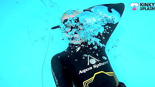 Underwater Wetsuit JOI in My Private Pool
