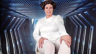 Princess Leia Lets POV Smell Her Stinky Pantyhose Covered Feet and Gives a JOI