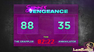 Arousing bigass lezwrestleres pussyfingering