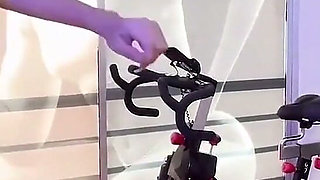 Hot Latina Trainer Jumps on Her Clients Cock