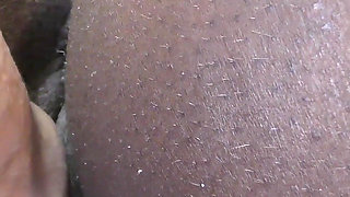 Ebony teen cunt filled up with BWC and hot cum