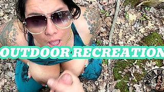 Slutty Cheating MILF Gets a Outdoor Facial