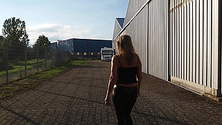 Mature Woman in Tight Black Leggins