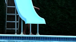 Amateur blonde ass fucked and facialized