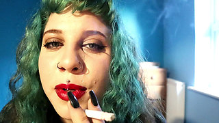 Asmr Whispering Smoking Tease: Stroke for My Tits & Cum When I Extinguish