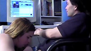 Mexicana blowjob with her big boobs