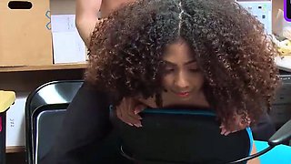 Busty black lady gets caught by her spouse and punished