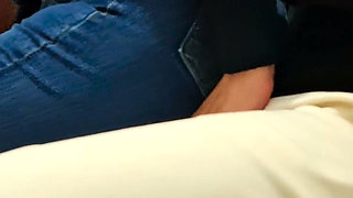 Making Out and Masturbation in Panties at the Office.