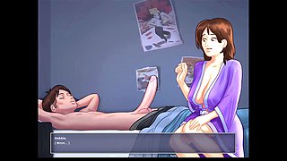 Sultry milf stepmom wants to get it on in Summertime Saga episode two