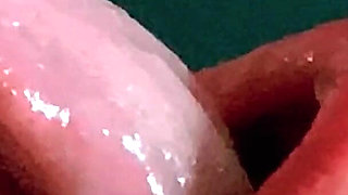 Foreskin: She Gags From Huge Amounts of Sperm, Going Down Her Throat Closeup