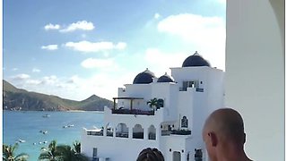 Fucking On The Balcony In Mexico Looking Over The Beach (full Video)
