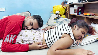 Step Stepsister Fucked by Step Stepbrother While Step Stepsister Alone in Home, Step Stepbrother Seduce Step Stepsister and Hot