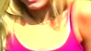 Blonde Babe Stuffs Pussy with Carrot in Wild Outdoor Fun