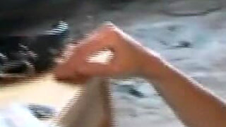 Petite in bondage humiliating tits pinching