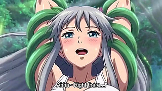 3D Hentai  Innocent Anime Girl Seduced & Fucked Hard by Lustful Plant Monster  Full Orgasm