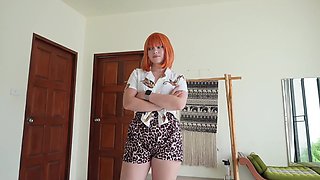 Redhead stepsister came over when I ordered myself a hooker!
