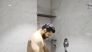 Big assed Indian girl sucks his cock under the shower