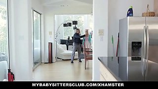 Mybabysittersclub cute teenie nanny fucks for a raise