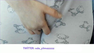 Cameltoe- Masturbate with Pajama- Rubbing Pussy with Pajama
