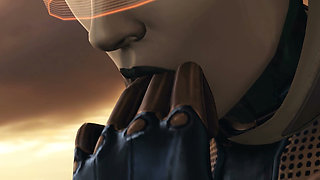 Space Commander Ava Futa Girl 3D Animation - Universal Defenders