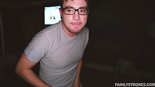 Stepbro fucks me in and after shower