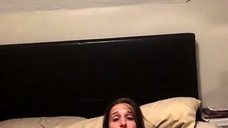Jessy funny amateur teen brunette toying