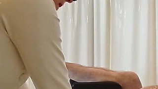 Deep Pegging and Ball Busting in a Epic Group Fisting