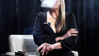 Seductive Smoking with a Mature Lady
