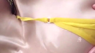 Slick Oil Soaked Gulp with a Smiling F Cup Tease in a Full Body Slippery Feast Part 3