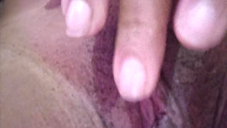 Girl very sticky from so much fingering.
