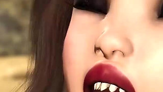 Hot horny brunette has passionate sex on the beach