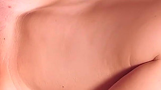 Tied Down with a Big Dildo on a Fucking Machine While Steadily Masturbating the Clit