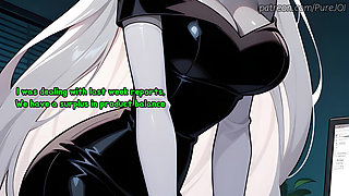 Carmilla Carmine caught her employee masturbating in the office (Dildo JOI)