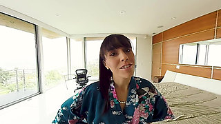 Stepmom alana cruise teaches son to fuck - joi vr